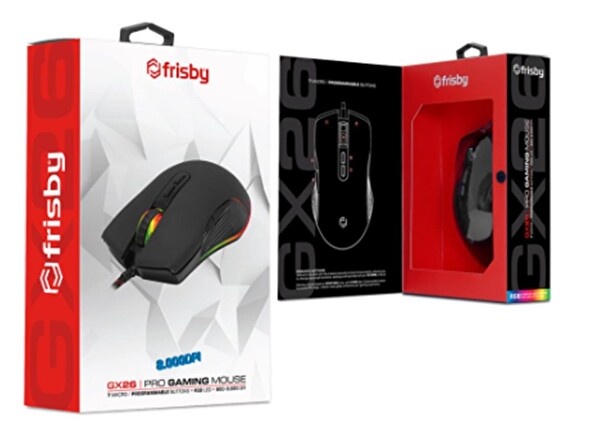 Frisby FM-G3350K RGB GX26 8000Dpı 7 Macro Progranabilir Button Kablolu Gaming Mouse