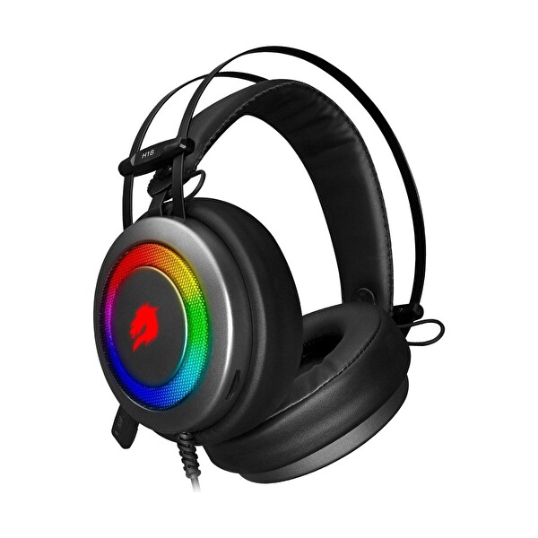 GameBooster H16 Storm RGB 7.1 Vitrual Kısa Mikrofonlu Gri Oyuncu Kulaklığı GB-H16