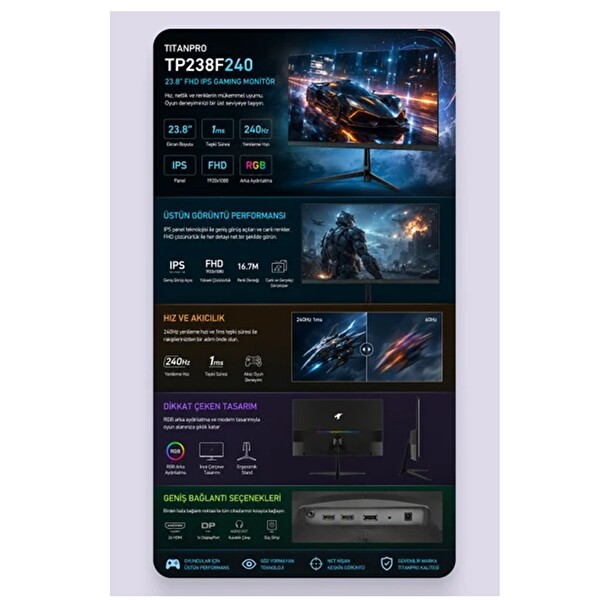 Titan Pro TP238F240 23.8