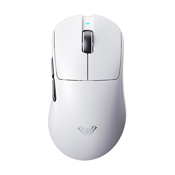 Aula SC900 Pro PAW3395 Sensör 26000 DPI 8000Hz Kablolu ve Kablosuz Oyuncu Faresi Beyaz