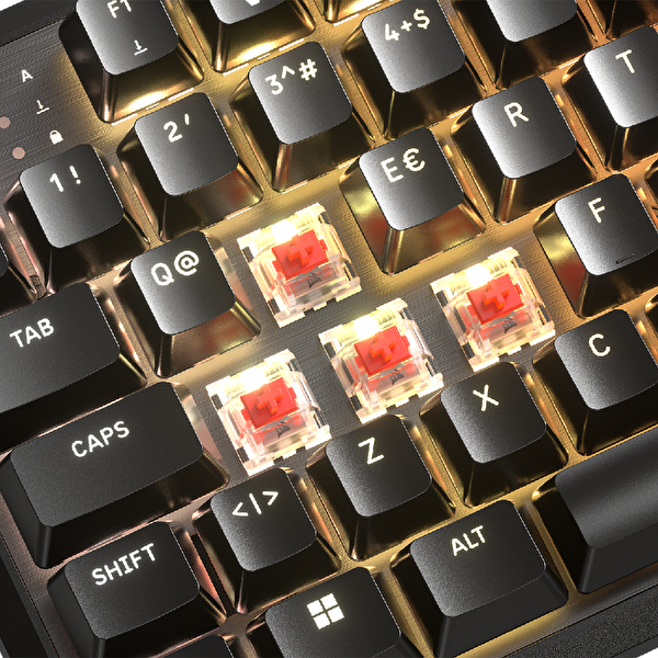 Corsair K70 CORE TKL RGB MLX Red V2 Switch Türkçe Siyah Kablolu Oyuncu Klavyesi