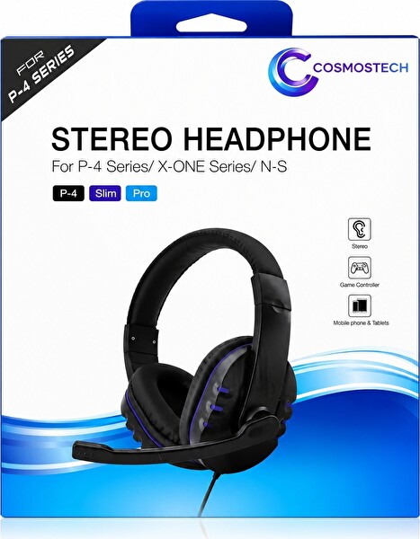 Dobe Stereo Headphone Ps4 -Xbox One- Nintendo Switch Uyumlu Oyuncu Kulaklığı