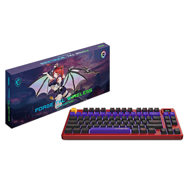 MSI Forge MLG Edition TKL RGB Mekanik Kablosuz Oyuncu Klavyesi