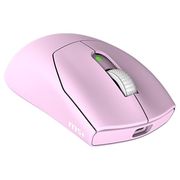 MSI Forge GM340 PixArt 3311 Sensör RGB Kablosuz Pembe Oyuncu Faresi