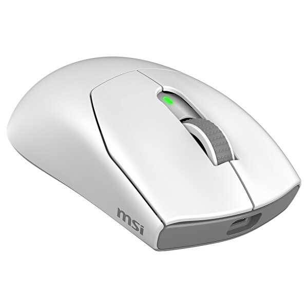 MSI Forge GM340 PixArt 3311 Sensör RGB Kablosuz Beyaz Oyuncu Faresi