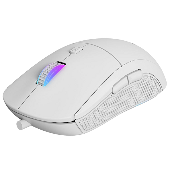 GameBooster M11 Dire RGB 12.800 DPI Beyaz Kablolu Oyuncu Faresi