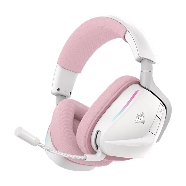 Corsair Void V2 RGB Beyaz-Pembe Kablosuz Oyuncu Kulaklığı