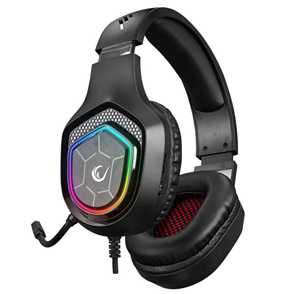 Rampage RM-K90 Vector RGB Mikrofonlu Oyuncu Kulaklığı Siyah