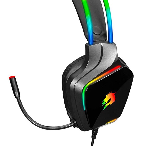 GameBooster H19L Crown RGB 7.1 Çevresel Ses Destekli Kablolu Oyuncu Kulaklığı Siyah