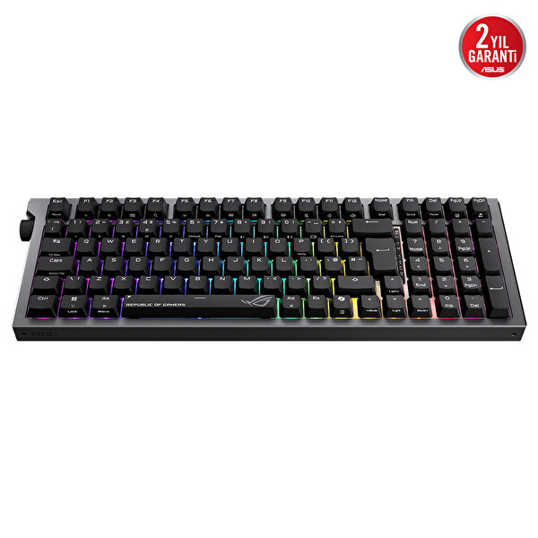 Asus ROG Strix Morph 96 ROG NX V2 Lehimsiz Switch Değişimi RGB Mekanik Kablosuz Türkçe Oyuncu Klavyesi