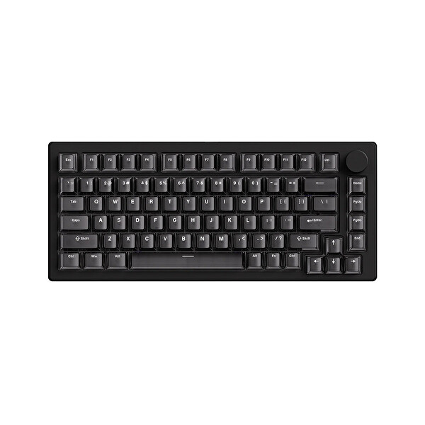 Akko Monsgeek M1 V5 HE Şeffaf Siyah AstroAim 8K Hz RGB Kablosuz İngilizce Manyetik Anahtarlı Sökülebilir Oyuncu Klavyesi