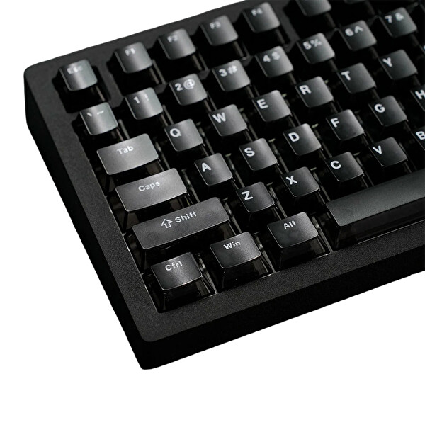 Akko Monsgeek M1 V5 HE Şeffaf Siyah AstroAim 8K Hz RGB Kablosuz İngilizce Manyetik Anahtarlı Sökülebilir Oyuncu Klavyesi