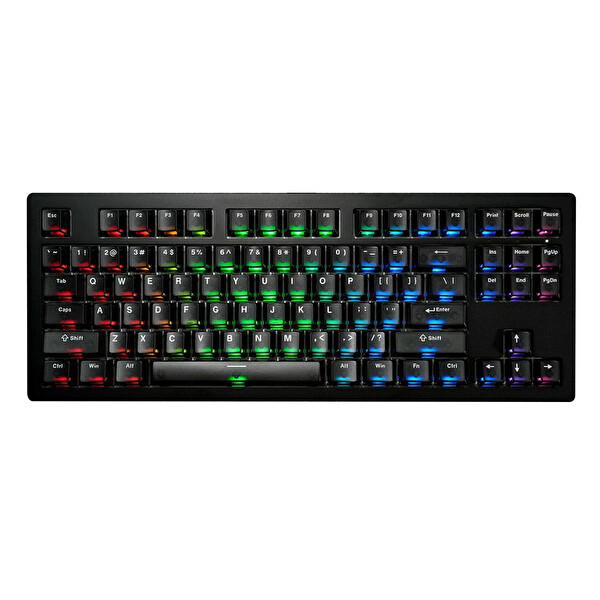 Akko Monsgeek M3 V5 HE Şeffaf Siyah AstroAim Manyetik Switch 8K Hz Hall Effect Hotswap RGB Kablosuz İngilizce Oyuncu Klavyesi