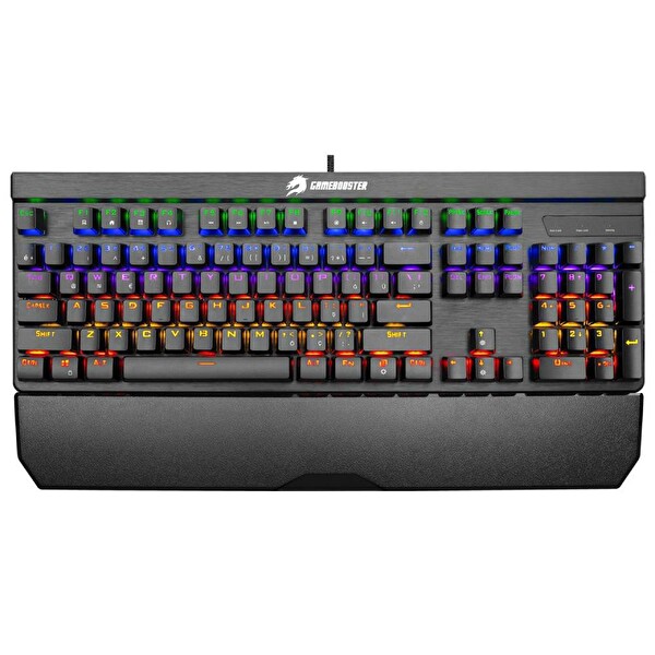 GameBooster G902 Strike Rainbow Blue Switch Siyah Mekanik Oyuncu Klavyesi