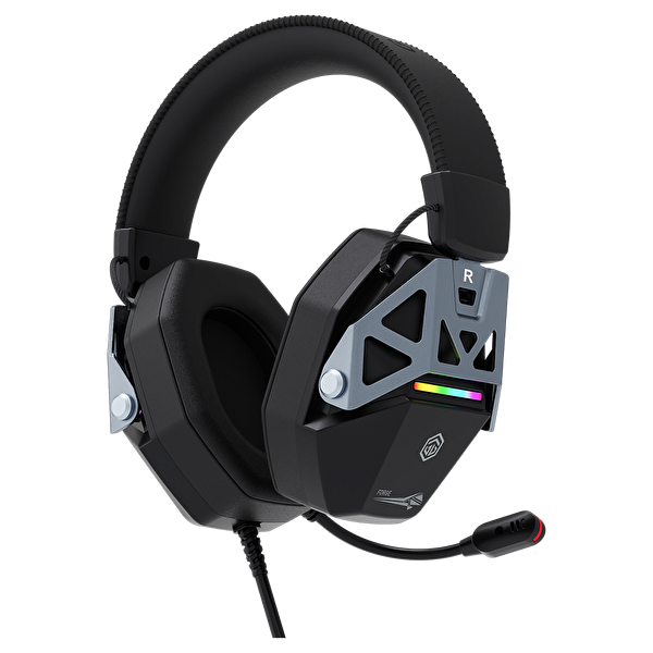 GameBooster GB-H15B Forge RGB Virtual Enc 7.1 Surround Kablolu Oyuncu Kulaklığı Siyah