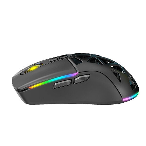 Claw’s Nexus Air Pro 24.000 Dpi Pixart PMW3311 Sensör Makro Yazılımlı - Değiştirilebilir Kapaklı RGB Kablosuz Siyah Oyuncu Mouse