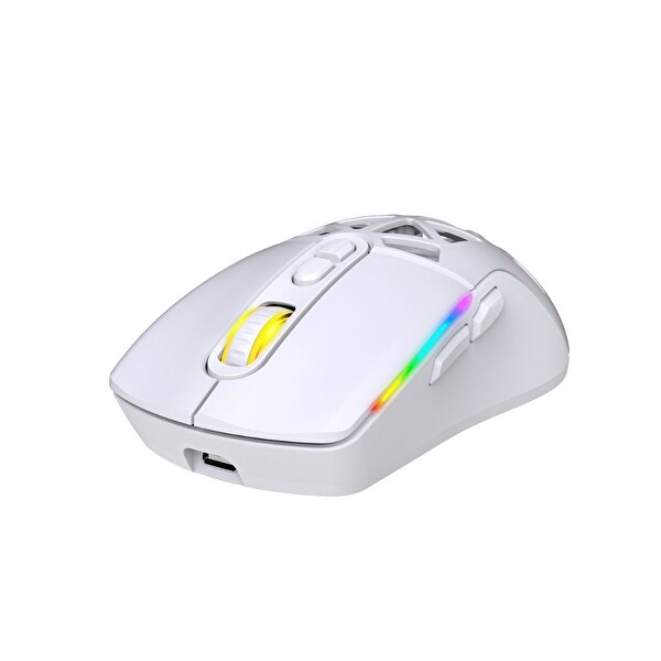 Claw’s Nexus Air Pro 24.000 Dpi Pixart PMW3311 Sensör Makro Yazılımlı - Değiştirilebilir Kapaklı RGB Beyaz Kablosuz Oyuncu Mouse