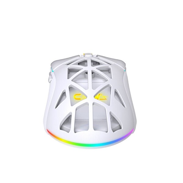 Claw’s Nexus Air Pro 24.000 Dpi Pixart PMW3311 Sensör Makro Yazılımlı - Değiştirilebilir Kapaklı RGB Beyaz Kablosuz Oyuncu Mouse