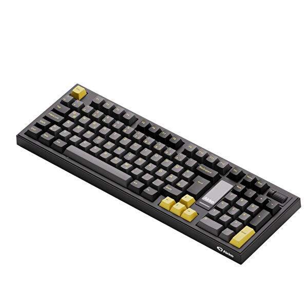 Akko 5098B Siyah-Altın V3 Piano Pro Anahtarlı Hotswap RGB Kablosuz İngilizce Mekanik Oyuncu Klavyesi
