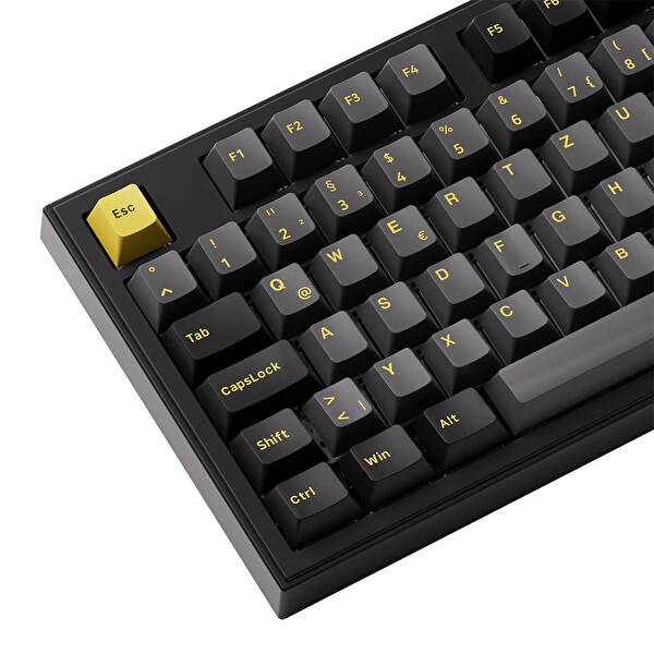 Akko 5098B Siyah-Altın V3 Piano Pro Anahtarlı Hotswap RGB Kablosuz İngilizce Mekanik Oyuncu Klavyesi