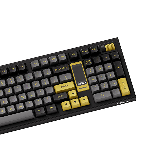 Akko 5098B Siyah-Altın V3 Piano Pro Anahtarlı Hotswap RGB Kablosuz İngilizce Mekanik Oyuncu Klavyesi