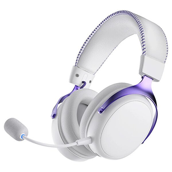 Akko Verge S9 Ultra Beyaz PS5 Uyumlu Kablosuz Oyuncu Kulaklığı