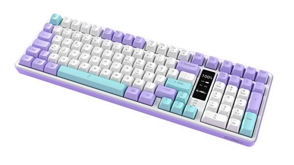 Claw’s Luma Air Kablosuz 3 Modlu LCD Ekran 100 Tuş Membran Oyuncu Klavyesi