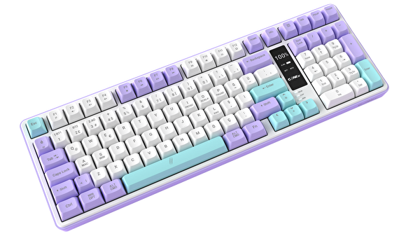 Claw’s Luma Air Kablosuz 3 Modlu LCD Ekran 100 Tuş Membran Oyuncu Klavyesi