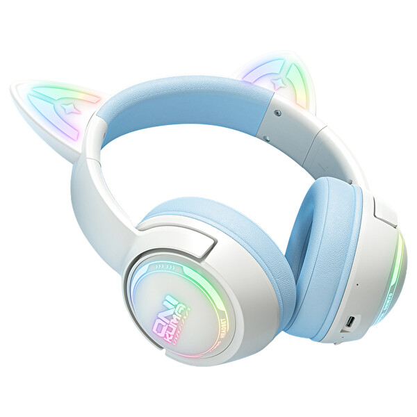 Onikuma GT838 RGB Kablosuz Oyuncu Kulaklığı Mavi