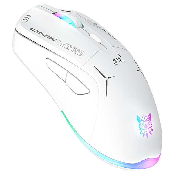 Onikuma CW917 RGB Kablosuz Simetrik Oyuncu Faresi Beyaz