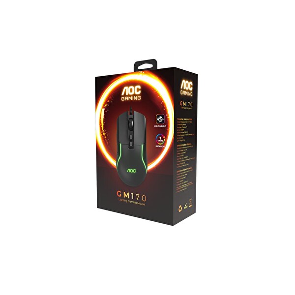 AOC GM170B-LA Kablolu Oyuncu Mouse