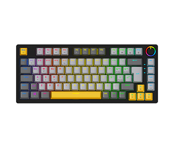 Bronzturq MK1115 Rainbow Anti-Ghosting Kablolu Mekanik Oyuncu Klavyesi