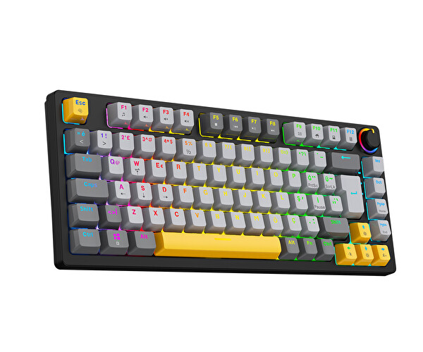 Bronzturq MK1115 Rainbow Anti-Ghosting Kablolu Mekanik Oyuncu Klavyesi