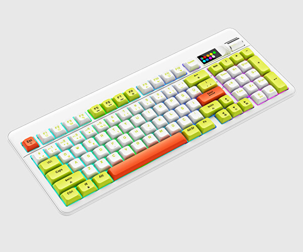 Bronzturq MK1115 Rainbow Anti-Ghosting Kablolu Mekanik Oyuncu Klavyesi