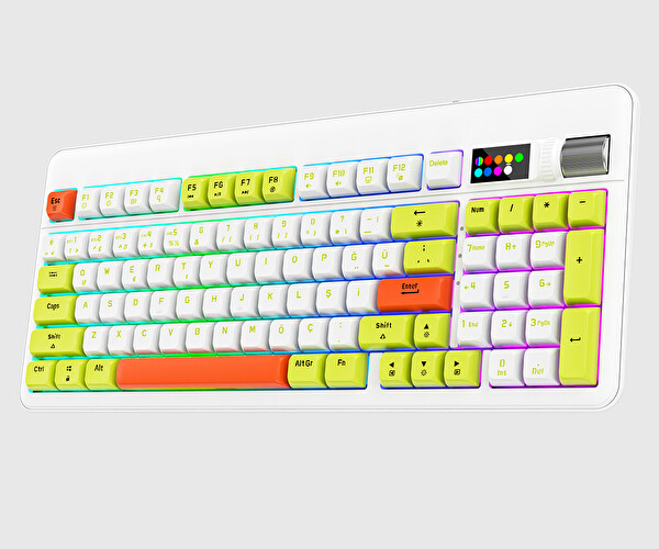 Bronzturq MK1115 Rainbow Anti-Ghosting Kablolu Mekanik Oyuncu Klavyesi