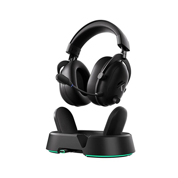 Mchose V9 Turbo+ Steel Black 7.1 Surround Kablosuz Oyuncu Kulaklığı HW-V9-14