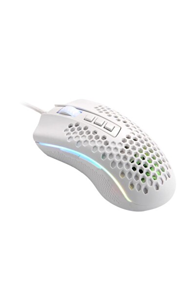 Redragon M808 Storm Ultralight 85G Hafif Petek Gövde 12400 DPI Kablolu Oyuncu Faresi Beyaz