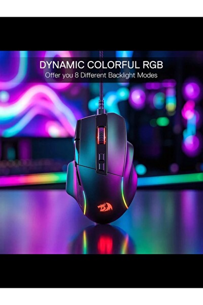 Redragon Viper M925 24000DPI PAW3311 1000Hz Anket Hızı Kablolu Oyuncu Mouse
