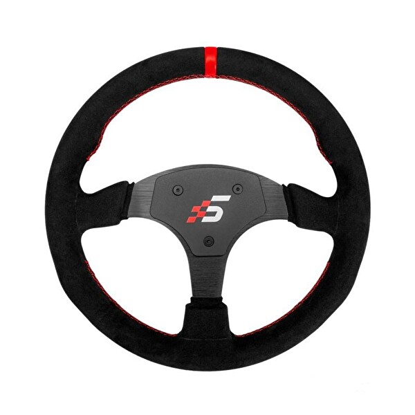 Simagic P-330R 33 CM Alcantara Yuvarlak Yarış Direksiyonu Simidi - Boş Hub Yok