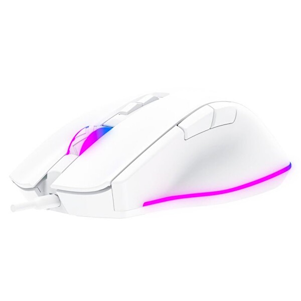 GameBooster M16 MYTH RGB Aydınlatmalı Beyaz Kablolu Oyuncu Mouse