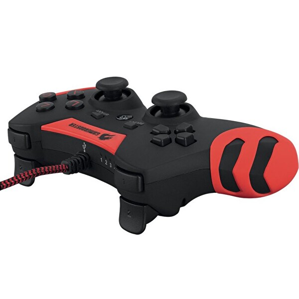 GameBooster GB-J54R PS3 - PC Uyumlu Kablolu Oyun Kolu Kırmızı
