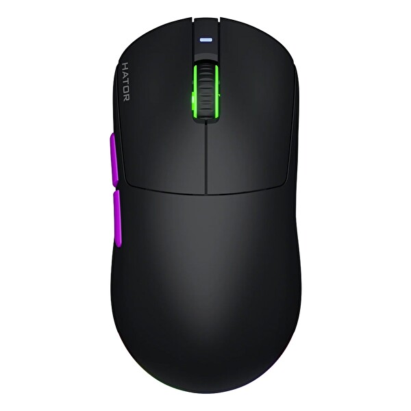 Hator HTM770 Quasar 3 ULTRA Black 8K Hz PixArt PAW 3950 Sensör RGB Kablosuz Simetrik Oyuncu Mouse