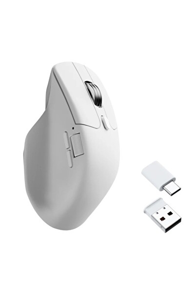Keychron M6 Yükseltme Kablosuz Bluetooth 2.4 GHz Kablolu Optik 1000 Hz Hafif Programlanabilir PixArt 33 Oyuncu Mouse