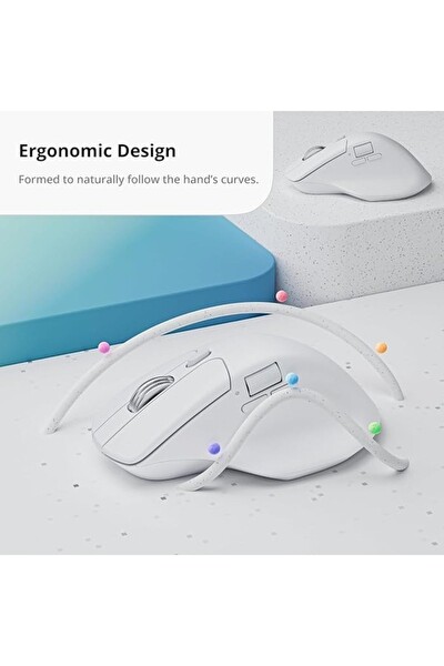 Keychron M6 Yükseltme Kablosuz Bluetooth 2.4 GHz Kablolu Optik 1000 Hz Hafif Programlanabilir PixArt 33 Oyuncu Mouse