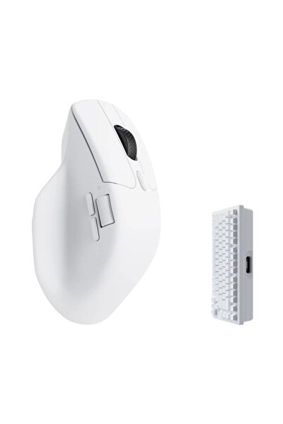Keychron M6 Yükseltme Kablosuz Bluetooth 2.4 GHz Kablolu Optik 1000 Hz Hafif Programlanabilir PixArt 33 Oyuncu Mouse