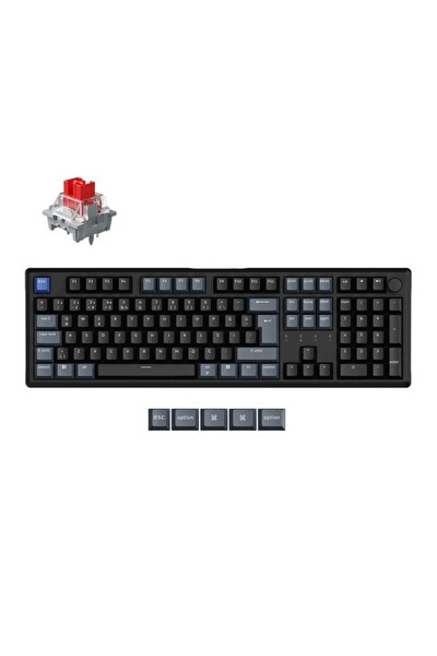 Keychron J5 Ultra J5U-N1Z-TR 2.4GHz Bluetooth 5.3 ve USB-C 8.000Hz Kablosuz Tam boy Özel Mekanik Oyuncu Klavyesi