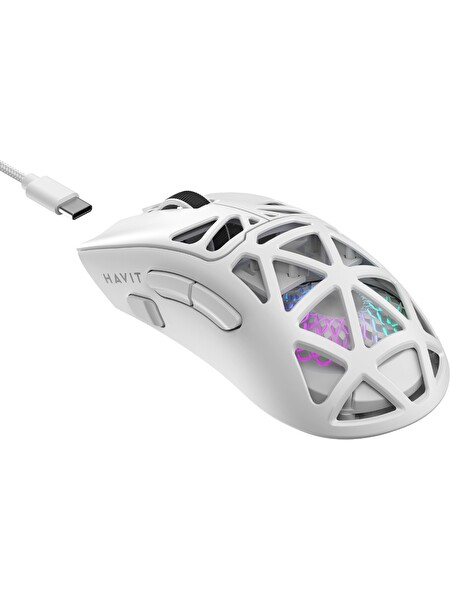 Havit Gamenote MS1042WB Tri-Mode 24000 DPI RGB Kablosuz Oyuncu Faresi