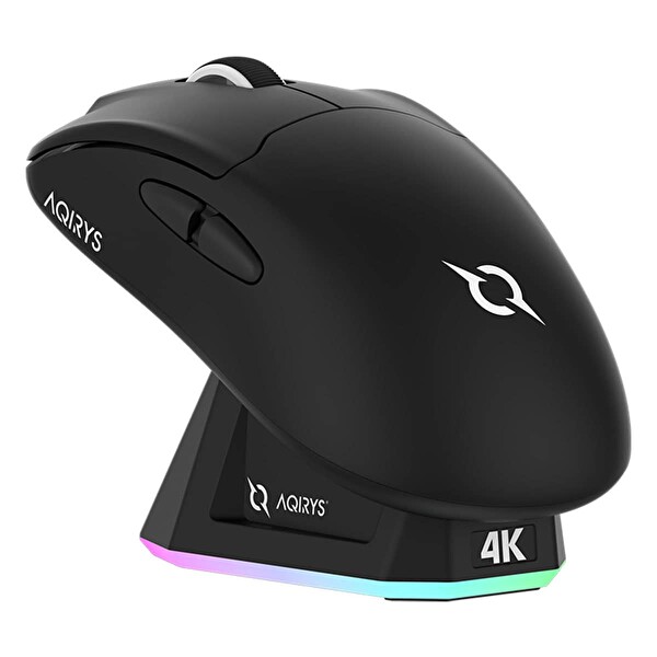 Aqirys M60 4K Hz Kablosuz Simetrik Oyuncu Faresi Siyah