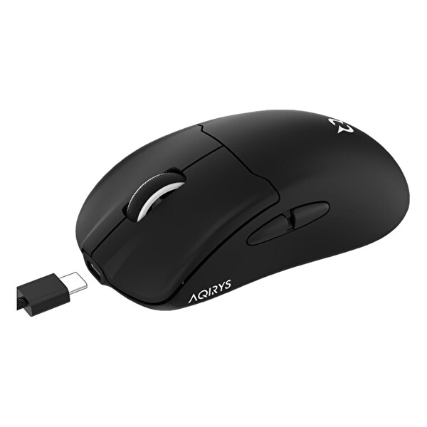 Aqirys M60 4K Hz Kablosuz Simetrik Oyuncu Faresi Siyah