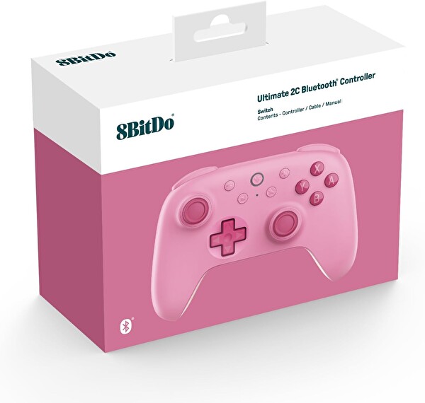 8bitdo Ultimate 2C Bluetooth Kablosuz Oyun Kolu Pembe